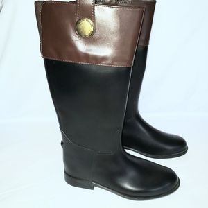 Banana republic black & brown riding boots 6